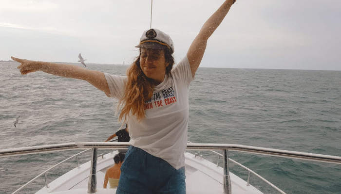 Trabalho na Itália – Fotografa em um barco