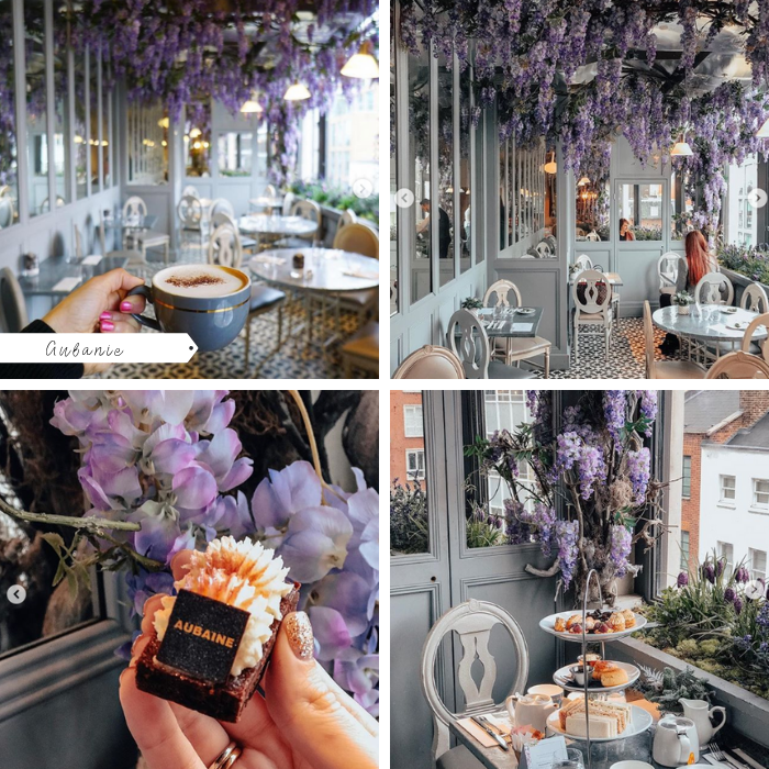 Cafés em Londres para conhecer, tirar foto, flores, rosa, roteiro