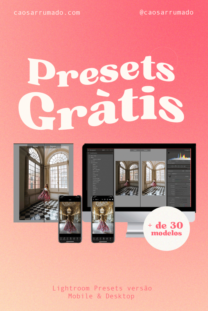 INSTA BLOGGER • Pack Preset Lightroom Mobile e Desktop