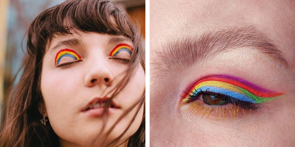 Delineadores coloridos | Maquiagem criativa 
